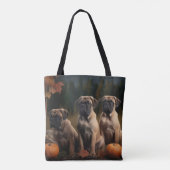Bullmastiff Welpe Autumn Delight Pumpen Tasche (Rückseite)