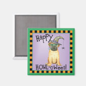 Bullmastiff Witch Magnet (Vorderseite/Rückseite)