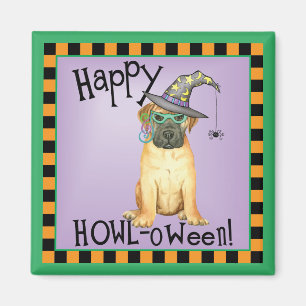 Bullmastiff Witch Magnet