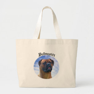 Bullmastiff Wolken Jumbo Stoffbeutel