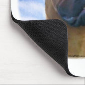 Bullmastiff Wolken Mousepad (Ecke)
