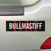 Bullmastiff Zucht-Monogramm-Entwurf Autoaufkleber (Auf Auto)