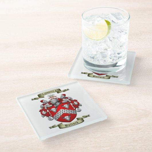 Bullock Coat Glasuntersetzer (Schrägansicht)