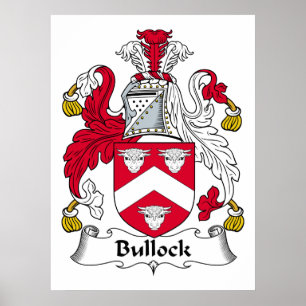 Bullock-Familienwappen Poster