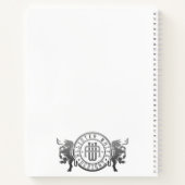 Bullock Wappen Spiral Notebook Notizblock (Rückseite)