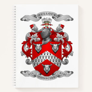 Bullock Wappen Spiral Notebook Notizblock