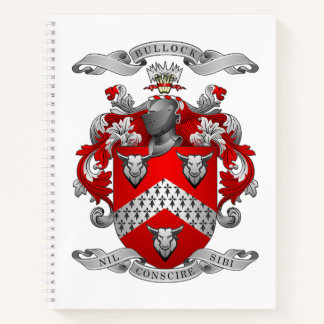 Bullock Wappen Spiral Notebook Notizblock