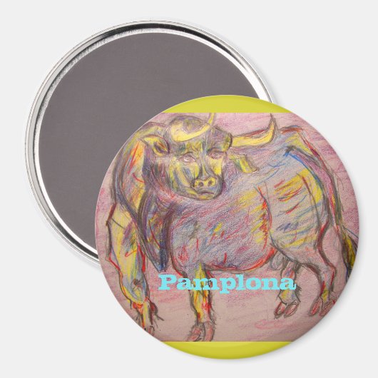 Bullpamplona Magnet (Vorderseite/Rückseite)