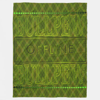Bullpew Limettengrün Fleece-Decke Fleecedecke