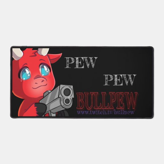 Bullpew Pew Schreibtischunterlage (Vorderseite)