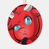 Bullpew-Sus Keramik Ornament (Links)