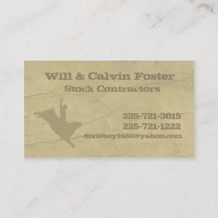 Bullrider Telefonkarte Visitenkarte