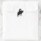 Bullrier 2 runder aufkleber (Tasche)