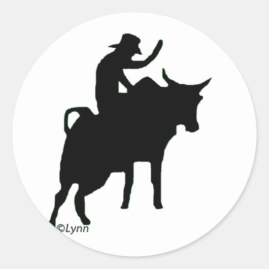 Bullrier 2 runder aufkleber (Vorderseite)
