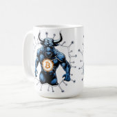 Bullrun crypto bull bitcoin kaffeetasse (Vorderseite Links)