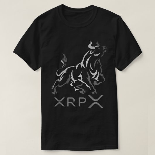 Bullrun Ripple XRP Crypto Coin HODL T-Shirt (Design vorne)