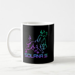 Bullrun Solana-Münze SOL Crypto Coin HODL Kaffeetasse