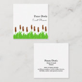 Bullrush-Eventplaner Quadratische Visitenkarte (Vorne/Hinten)