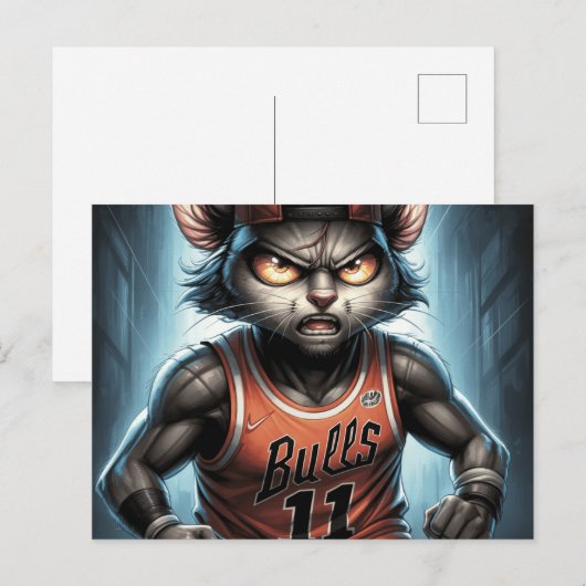 Bulls -2 postkarte (Vorne/Hinten)