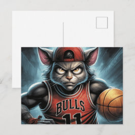 Bulls -4 postkarte