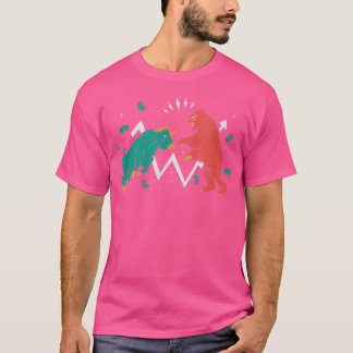 Bulls Bears Stock Market Lässig Graphic T-Shirt
