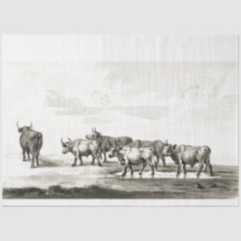 Bulls Ephemera Decoupage Vintage landwirtschaftlic Seidenpapier