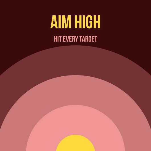 Bulls Eye — 90s Maximalist Poster | Retro Bedroom 