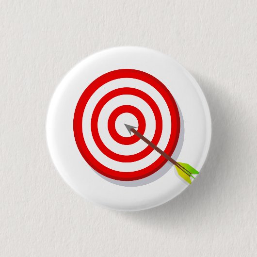 Bull's Eye Dart Board Button (Vorderseite)