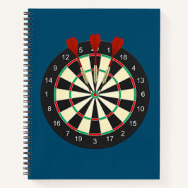 Bulls Eye Dart Board Notizblock