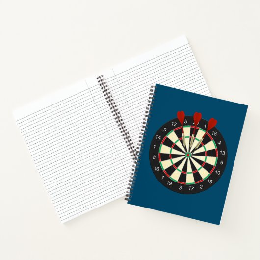 Bulls Eye Dart Board Notizblock (Innenseite)
