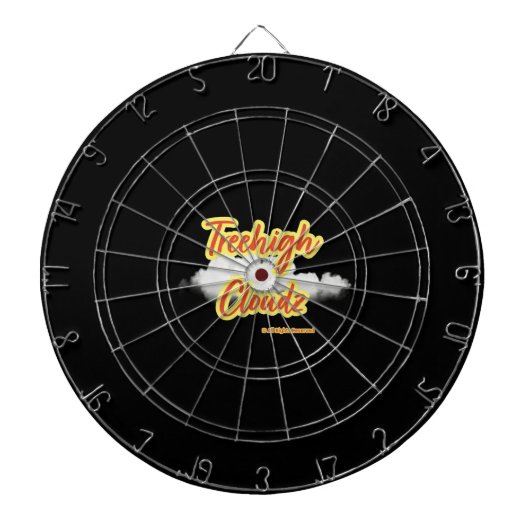 Bull's-Eye: Ein Treehigh Cloudz Dart Board Dartscheibe (vorne)