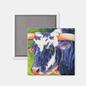 Bull's Eye - Rodeo Bull Magnet (Vorderseite/Rückseite)