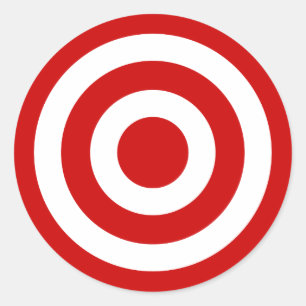 Bull's_Eye Runder Aufkleber