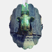 bull's head fountain ornament karte (Links)