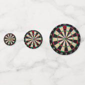 Bullseye auf einem Dartboard, Konfetti (Vorderseiten)