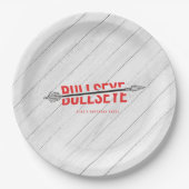 Bullseye Bow & Arrow Archery Tween Party Pappteller (Vorderseite)