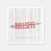 Bullseye Bow & Arrow Archery Tween Party Serviette (Vorderseite)