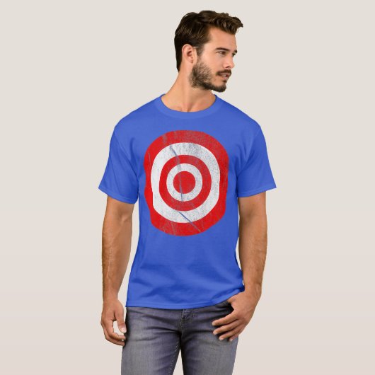 Bullseye Dart Board Dartboard Ziel RAF Stiere T-Shirt (Vorne ganz)