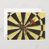 Bullseye Dart Board Postkarte (Vorne/Hinten)