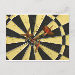 Bullseye Dart Board Postkarte