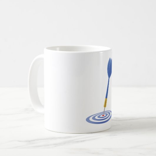 Bullseye Dart Kaffeetasse (Vorderseite Links)