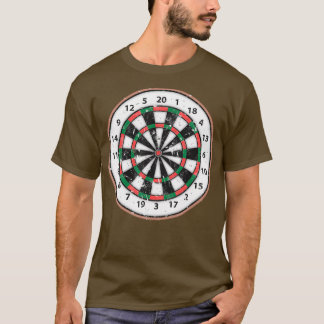 Bullseye Dartboard für einen Dartplayer Club T-Shirt