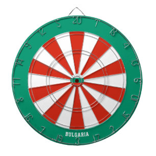 Bullseye der bulgarischen Flagge Dartscheibe