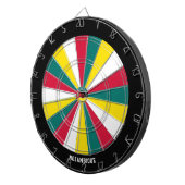 Bullseye der mosambikanischen Flagge Dartscheibe (Vorderseite rechts)