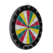 Bullseye der mosambikanischen Flagge Dartscheibe (Vorderseite Links)