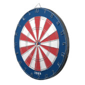 Bullseye der serbischen Flagge Dartscheibe (Vorderseite rechts)