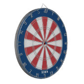 Bullseye der serbischen Flagge Dartscheibe (Vorderseite Links)