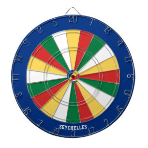 Bullseye der Seychellen-Flaggenpatronin Dartscheibe