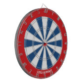 Bullseye der Tschechischen Republik Dartscheibe (Vorderseite Links)