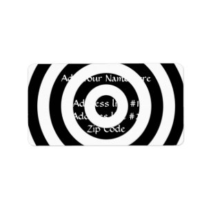 Bullseye Design Adressaufkleber